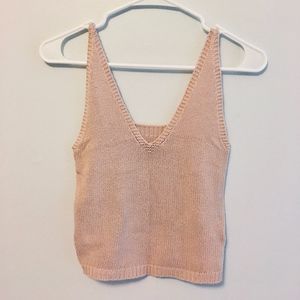 Light Pink Knit Brandy Melville Top